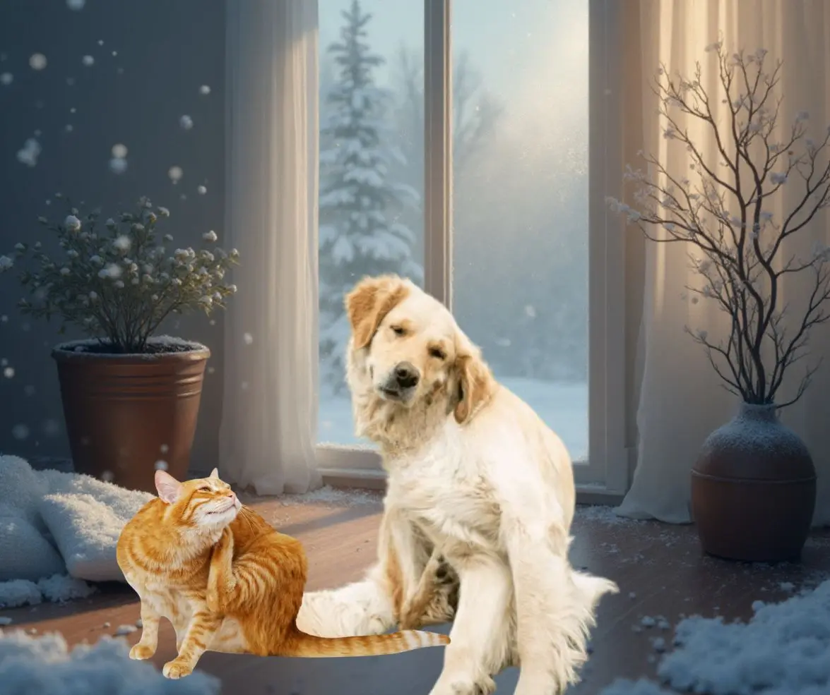 Dog and cat scratching - signs of food sensitivities